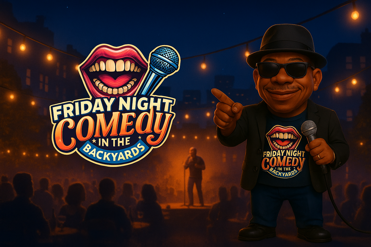 Brooklyn comedy show at The Backyards outdoor venue
